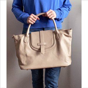 Pink Haley Large Handbag Beige